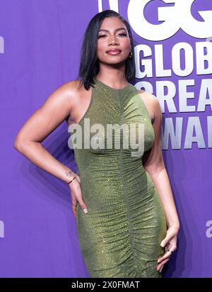 New York, Stati Uniti. 11 aprile 2024. Taylor Rooks partecipa al secondo GQ Global Creativity Awards annuale alla WSA di New York l'11 aprile 2024. Lo slogan di Gala è "grandi idee per un mondo migliore". (Foto di Lev Radin/Sipa USA) credito: SIPA USA/Alamy Live News Foto Stock