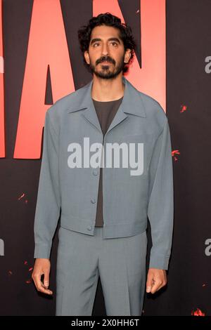 LOS ANGELES - APR 4: Dev Patel alla Monkey Man Los Angelesw Premiere al TCL Chinese Theater IMAX il 4 aprile 2024 a Los Angeles, CA (foto di Katrina Jordan/Sipa USA) Foto Stock