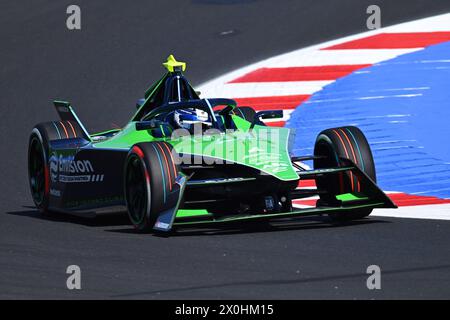 Paul Aron, Envision Racing, Jaguar i-TYPE 6 durante il 6° round di Formula e - e-Prix di Misano a Misano Adriatico, Italia. , . (Foto di Sam Bagnall/Motorsport Images/Sipa USA) credito: SIPA USA/Alamy Live News Foto Stock