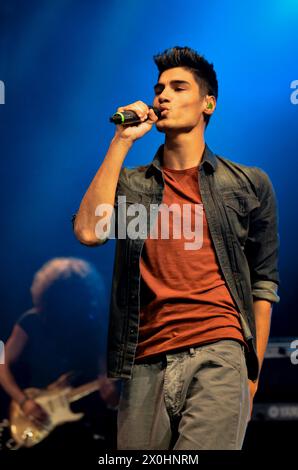 Siva Kaneswaran - The Wanted, V2011, Hylands Park, Chelmsford, Essex, Regno Unito - 21 agosto 2011 Foto Stock