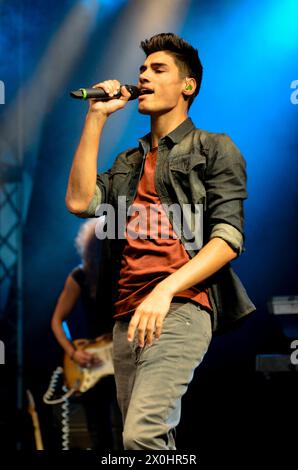 Siva Kaneswaran - The Wanted, V2011, Hylands Park, Chelmsford, Essex, Regno Unito - 21 agosto 2011 Foto Stock