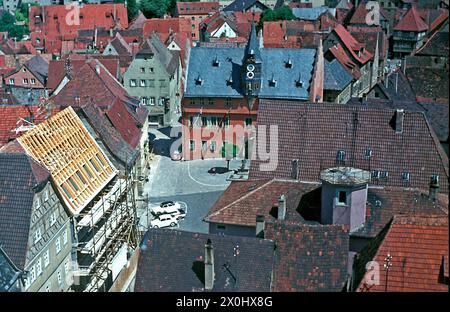 Vista del municipio dalla torre della chiesa. [traduzione automatizzata] Foto Stock