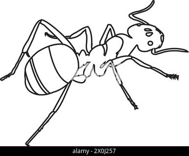 Icona ANT simbolo vettoriale.illustrazione vettoriale Illustrazione Vettoriale