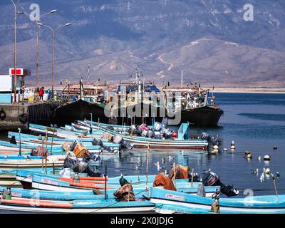 Oman, Mirbat, passeggiata in città a Mirabat ai piedi dei monti Dhofar, Foto Stock