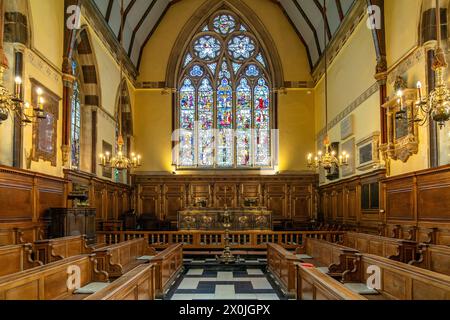 Interno della Cappella del Balliol College, Università di Oxford, Oxford, Oxfordshire, Inghilterra, gran Bretagna, Europa Foto Stock