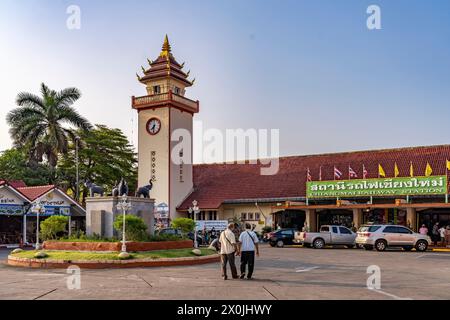 Stazione ferroviaria di Chiang mai, Thailandia, Asia Foto Stock