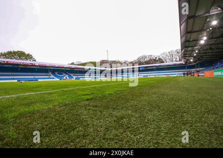 Doetinchem, Paesi Bassi. 12 aprile 2024. DOETINCHEM, PAESI BASSI - 12 APRILE: Panoramica dello stadio durante la partita olandese Keukenkampioendivisie tra De Graafschap e Telstar allo Stadion de Vijverberg il 12 aprile 2024 a Doetinchem, Paesi Bassi (foto di Ben Gal/Orange Pictures) crediti: Orange Pics BV/Alamy Live News Foto Stock