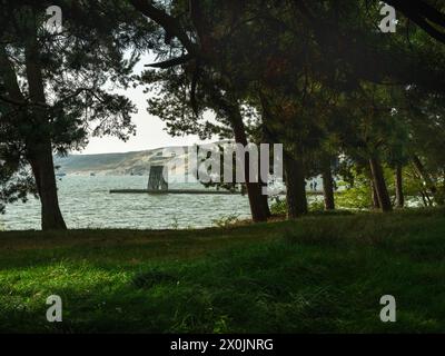 Passeggiata lungo la Grande Duna a Nida sulla Spit Curoniana, Lituania Foto Stock