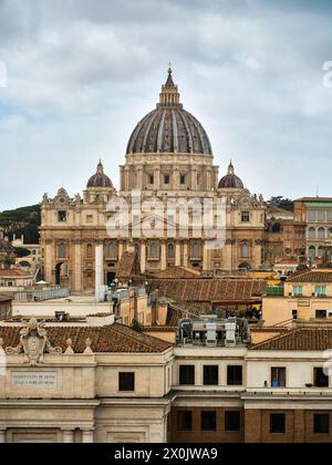 Vista da Castel Sant'Angelo, Castel Sant'Angelo, Roma Foto Stock