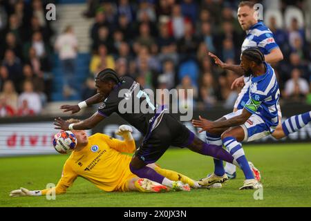 Doetinchem, Paesi Bassi. 12 aprile 2024. DOETINCHEM, PAESI BASSI - 12 APRILE: Durante il Keukenkampioendivisie match olandese tra De Graafschap e Telstar allo Stadion de Vijverberg il 12 aprile 2024 a Doetinchem, Paesi Bassi (foto di Ben Gal/Orange Pictures) crediti: Orange Pics BV/Alamy Live News Foto Stock