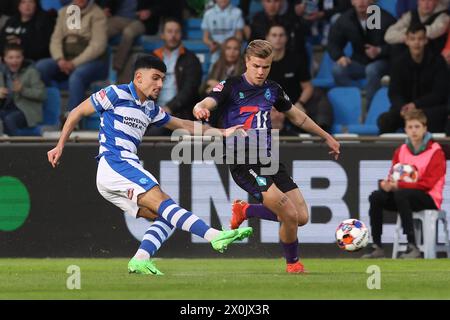 Doetinchem, Paesi Bassi. 12 aprile 2024. DOETINCHEM, PAESI BASSI - 12 APRILE: Durante il Keukenkampioendivisie match olandese tra De Graafschap e Telstar allo Stadion de Vijverberg il 12 aprile 2024 a Doetinchem, Paesi Bassi (foto di Ben Gal/Orange Pictures) crediti: Orange Pics BV/Alamy Live News Foto Stock