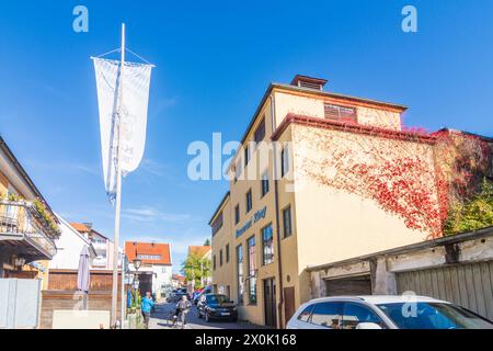 Murnau am Staffelsee, città vecchia, birreria Karg, Pfaffenwinkel, alta Baviera, Baviera, Germania Foto Stock