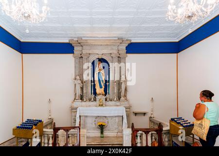 Cappella dedicata a nostra Signora di Lourdes. Cattedrale di St Mary l'incoronata. Gibilterra, territorio britannico d'oltremare, Regno Unito, Europa Foto Stock