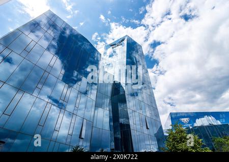 Bolzano (Bolzano), sede aziendale Salewa in alto Adige, Trentino-alto Adige, Italia Foto Stock