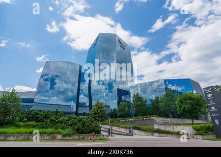 Bolzano (Bolzano), sede aziendale Salewa in alto Adige, Trentino-alto Adige, Italia Foto Stock