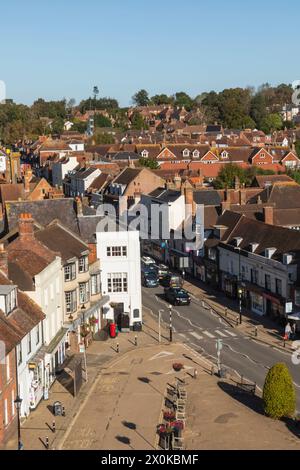 Inghilterra, East Sussex, Battle, Abbey Green e Town Centre Foto Stock