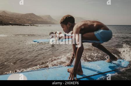 Soggiorno in famiglia di 6 mesi in Africa occidentale, Capo Verde, Isola di Santiago a Tarrafal Foto Stock