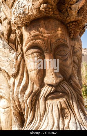 Matala, olivo, intaglio, Iraklio, Heraklion, Creta, isola, Grecia Foto Stock