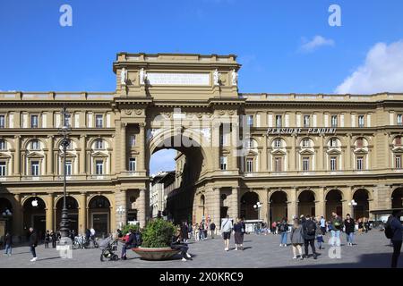 L'Italia, Toscana, Firenze, Piazza della Repubblica Foto Stock