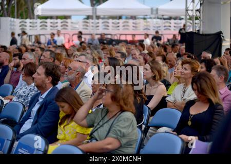 Miami Beach, Florida, Stati Uniti. 11 aprile 2024. Atmsphere durante la proiezione 'The Performance' durante il 41° Miami Film Festival a Bandshell Miami Beach l'11 aprile 2024 a Miami Beach, Florida. Crediti: Mpi10/Media Punch/Alamy Live News Foto Stock