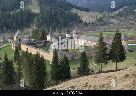 Monastero di Sucevita, Bucovina, contea di Suceava, Foto Stock