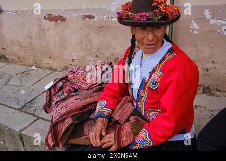 Perù, provincia di Cuzco, città di Lares, carnevale Foto Stock