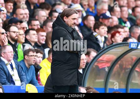 Leeds, Regno Unito. 13 aprile 2024. Daniel Farke di Leeds Unitedduring the Leeds United FC vs Blackburn Rovers FC SKY BET EFL Championship match a Elland Road, Leeds, Inghilterra, Regno Unito il 13 aprile 2024 Credit: Every Second Media/Alamy Live News Foto Stock