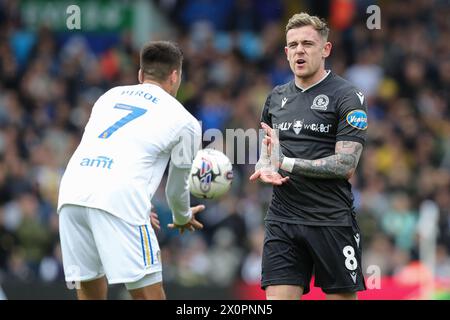 Leeds, Regno Unito. 13 aprile 2024. Sammie Szmodics di Blackburn Rovers durante il match per il titolo Sky Bet Leeds United vs Blackburn Rovers a Elland Road, Leeds, Regno Unito, 13 aprile 2024 (foto di James Heaton/News Images) a Leeds, Regno Unito il 4/13/2024. (Foto di James Heaton/News Images/Sipa USA) credito: SIPA USA/Alamy Live News Foto Stock