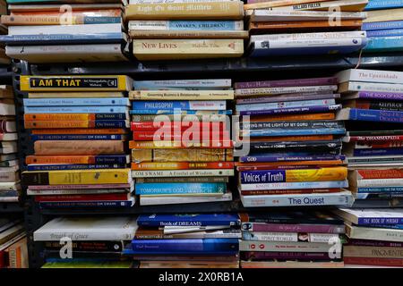 Libreria a Church Street, Bangalore, Bengaluru, Karnataka, India. Foto Stock