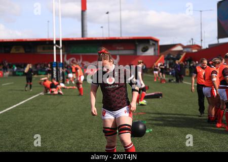 Cork, Irlanda. 13 aprile 2024. Virgin Media Park Wales Warm upIreland V Galles 2024 (Hugh de Paor/SPP) credito: SPP Sport Press Photo. /Alamy Live News Foto Stock