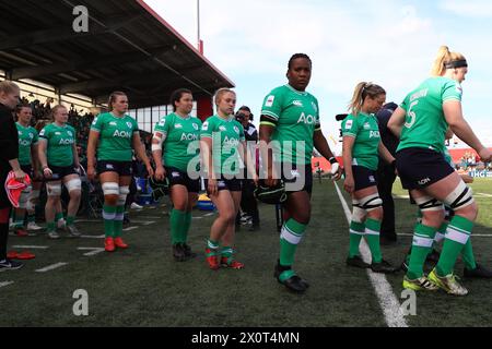 Cork, Irlanda. 13 aprile 2024. Virgin Media Park Irlanda entra nello stadio Irlanda contro Galles 2024 (Hugh de Paor/SPP) credito: SPP Sport Press Photo. /Alamy Live News Foto Stock