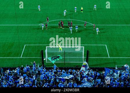 Charlotte, North Carolina, Stati Uniti. 13 aprile 2024. Il portiere del Toronto FC Sean Johnson (1) salta contro i Charlotte FC nella partita di Major League Soccer al Bank of America Stadium di Charlotte, North Carolina. (Scott KinserCal Sport Media). Crediti: csm/Alamy Live News Foto Stock