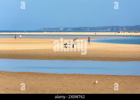 Bar Beach, Great Merimbula Channel, Merimbula, New South Wales, Australia Foto Stock