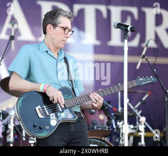 New Orleans, Stati Uniti. 13 aprile 2024. Gli Iguanas si esibiscono durante il French Quarter Festival al Abita Stage di New Orleans, Louisiana, sabato 13 aprile 2024. (Foto di Peter G. Forest/SipaUSA) credito: SIPA USA/Alamy Live News Foto Stock