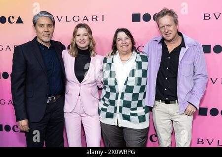 Paul Pfeiffer, Johanna Burton, Catherine Opie e Doug Aitken assistono agli arrivi del "MOCA Gala" al Geffen Contemporary al MOCA di Los Angeles, CA, il 13 aprile 2024. (Foto di Corine Solberg/SipaUSA) Foto Stock