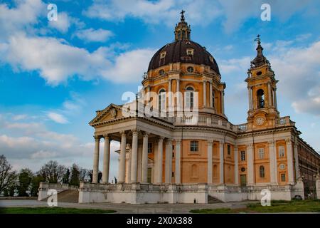 L'imponente Basilica di Superga, Torino, Piemonte, Italia Foto Stock