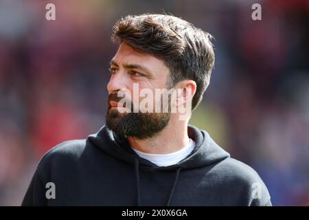 Southampton Manager Russell Martin durante la partita del Southampton FC vs Watford FC Sky BET EFL Championship al St.Mary's Stadium di Southampton, Inghilterra, Regno Unito, il 13 aprile 2024 Foto Stock