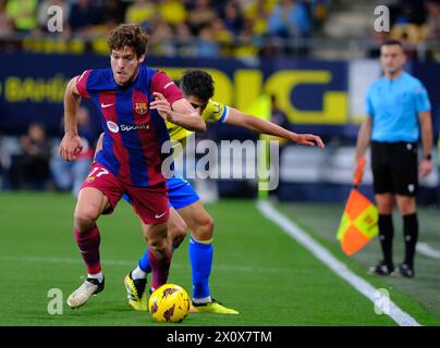 Cadice, Spagna. 13 aprile 2024. La Liga EA Sports match tra il Cádiz CF e il FC Barcelona al Nuevo Mirandilla il 13 aprile 2024 a Cadice, in Spagna. 900/Cordon Press Credit: CORDON PRESS/Alamy Live News Foto Stock