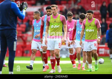 Chris Wood del Nottingham Forest durante la partita di Premier League tra Nottingham Forest e Wolverhampton Wanderers al City Ground di Nottingham sabato 13 aprile 2024. (Foto: Jon Hobley | notizie mi) Foto Stock