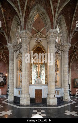Gent, Sint-Michielskerk, Sankt Michael, Chorumgang Foto Stock