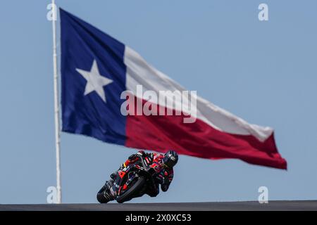 Austin, Stati Uniti. 13 aprile 2024. Qualifiche per il Gran Premio Red Bull MotoGP di Las Americas al Las Americas Circuit, Austin, Texas, 13 aprile 2024 nella foto: Maverick Viñales Clasificacion del Gran Premio de Las Americas en el circuito de Las Americas, Austin, Texas. 13 de Abril de 2024 POOL/ MotoGP.com/Cordon Press Images sarà solo per uso editoriale. Credito obbligatorio: © motogp.com credito: CORDON PRESS/Alamy Live News Foto Stock