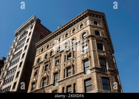 Architettura signorile a Manhattan, New York City, USA 2024 Foto Stock