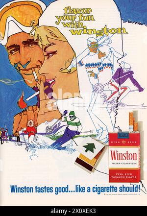 Pubblicità vintage della rivista "Playboy" di marzo 1969, USA Foto Stock