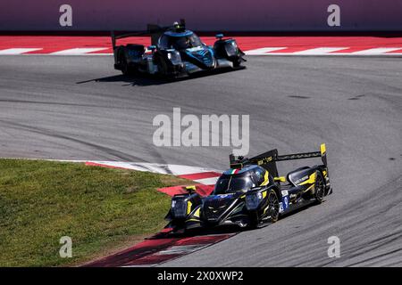 09 RIED Jonas (ger), CAPIETTO Macéo (fra), CAIROLI Matteo (ita), Iron Lynx - Proton, Oreca 07 - Gibson, azione durante il 1° round dell'European le Mans Series 2024 sul circuito di Barcellona-Catalunya dal 12 al 14 aprile 2024 a Montmelo, Spagna - foto Eric Alonso / DPPI Foto Stock