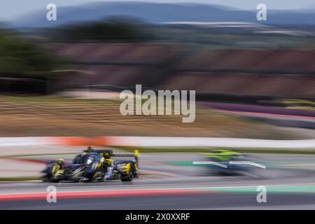 09 RIED Jonas (ger), CAPIETTO Macéo (fra), CAIROLI Matteo (ita), Iron Lynx - Proton, Oreca 07 - Gibson, azione durante il 1° round dell'European le Mans Series 2024 sul circuito di Barcellona-Catalunya dal 12 al 14 aprile 2024 a Montmelo, Spagna - foto Eric Alonso / DPPI Foto Stock