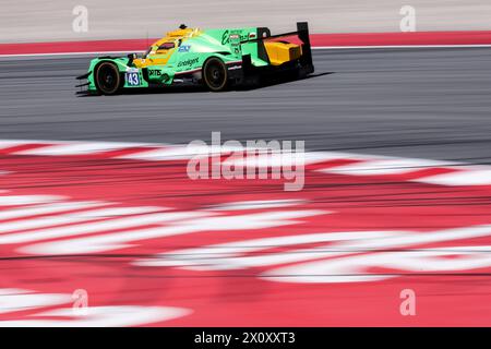 43 ALVAREZ Sebastian (mex), LOMKO Vladislav (fra), DILLMANN Tom (fra), Inter Europol Competition, Oreca 07 - Gibson, azione durante il 1° round dell'European le Mans Series 2024 sul circuito di Barcellona-Catalunya dal 12 al 14 aprile 2024 a Montmelo, Spagna - foto Eric Alonso / DPPI Foto Stock