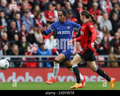 Leigh Sports Village Stadium, Regno Unito. 14 aprile 2024. Mayra Ramirez (35 Chelsea) durante la semifinale di Adobe Womens fa Cup tra Manchester United e Chelsea al Leigh Sports Village di Leigh, Inghilterra 14 aprile 2024 | foto: Jayde Chamberlain/SPP. Jayde Chamberlain/SPP (Jayde Chamberlain/SPP) credito: SPP Sport Press Photo. /Alamy Live News Foto Stock