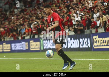 Curitiba, Brasile. 14 aprile 2024. PR - CURITIBA - 04/14/2024 - BRASILIANO A 2024, ATHLETICO-PR (foto di Gabriel Rosa Machado/AGIF/Sipa USA) crediti: SIPA USA/Alamy Live News Foto Stock