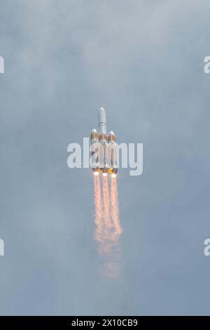 Lancio finale di Delta IV Heavy Foto Stock