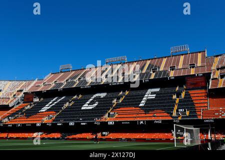 Stadio Mestalla, sede del Valencia CF Foto Stock
